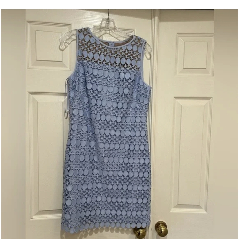Lauren Ralph Lauren Light Blue Lace Mini Dress